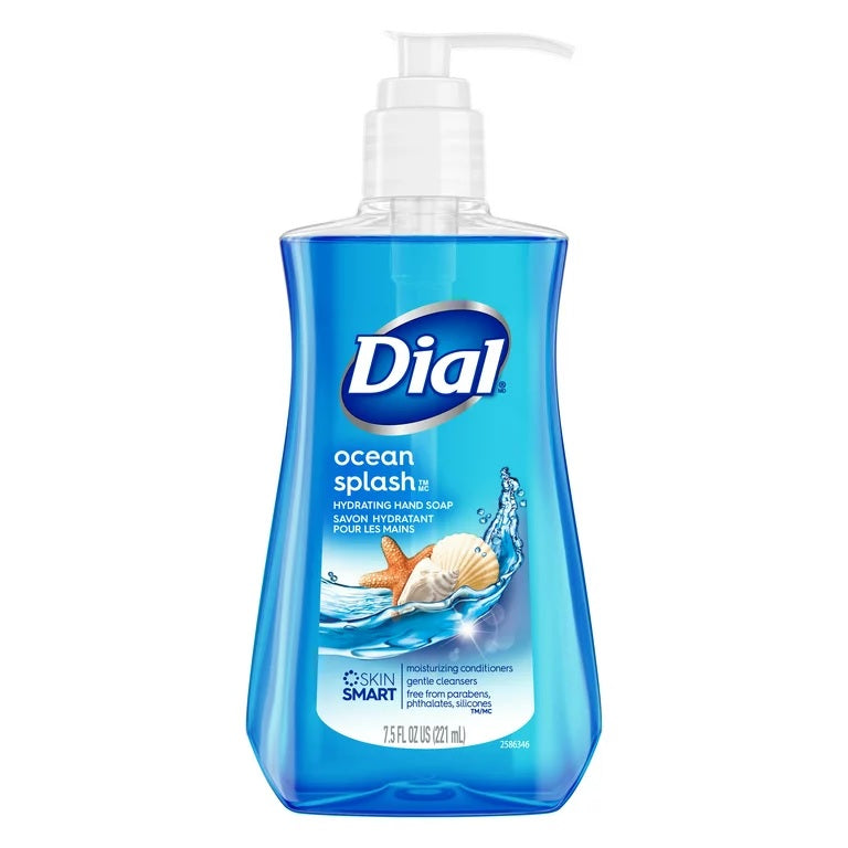 Dial Liquid Hand Soap Ocean Splash - 7.5oz/12pk