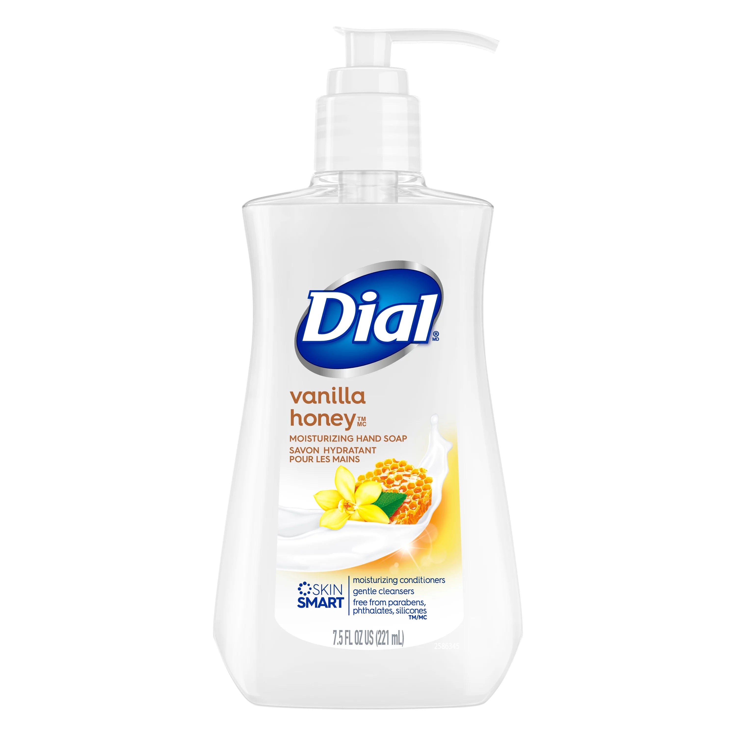 Dial Liquid Hand Soap Vanilla Honey - 7.5oz/12pk