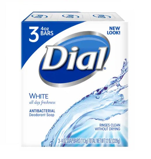 Dial Bar White 3-Bar - 4.0oz/12pk