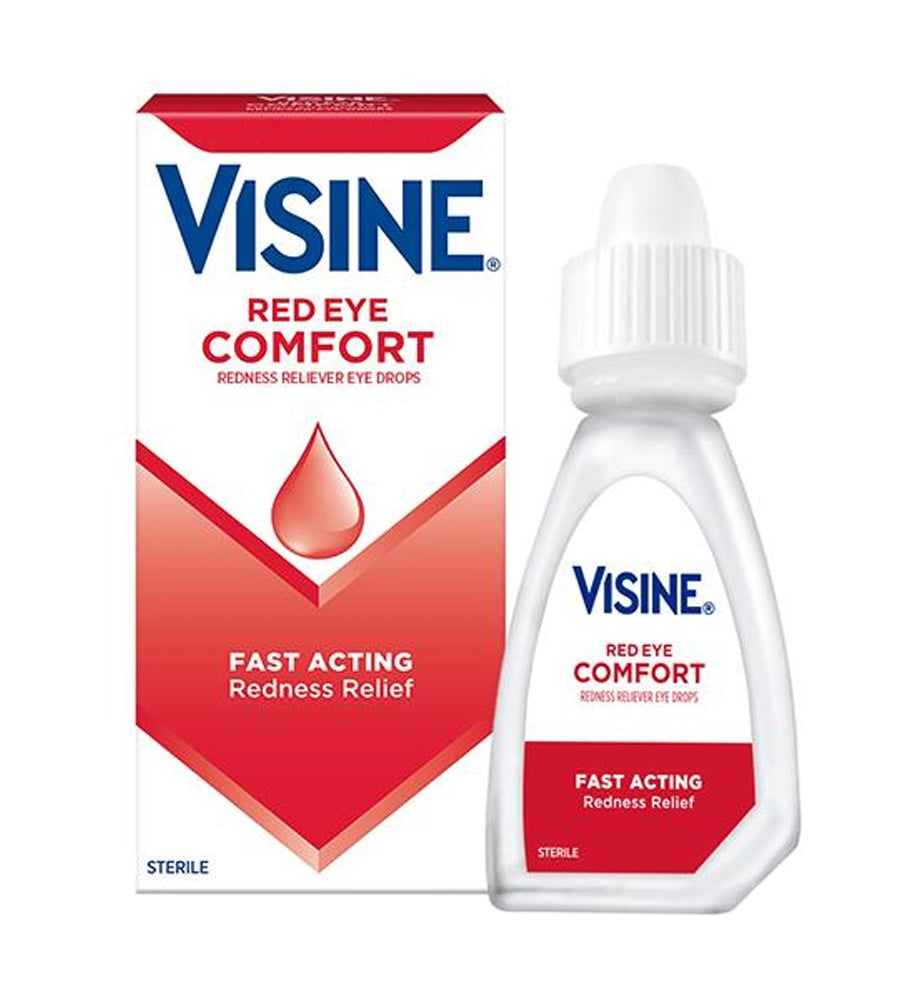 Visine Redness Reliever Eye Drops Comfort 15ml - 0.5oz/3pk