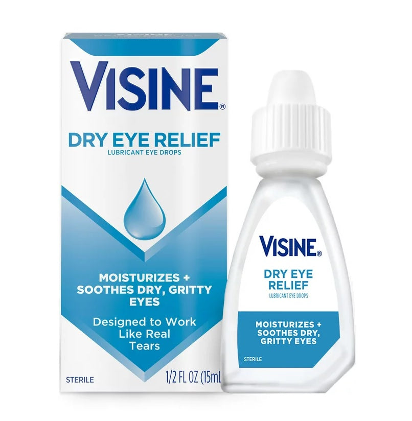 Visine Eye Drops Lubricant 15ml - 0.5oz/3pk