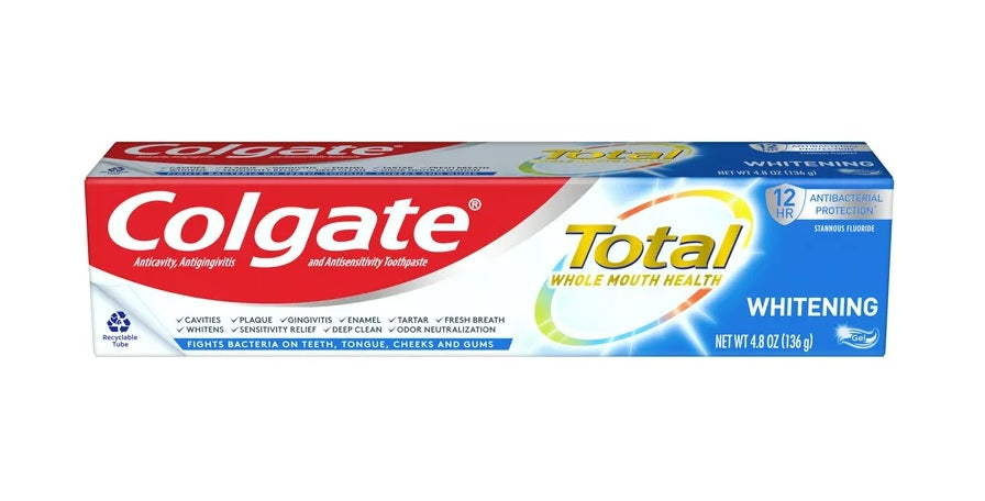 Colgate Total Whitening Toothpaste Gel - 4.8oz/24pk
