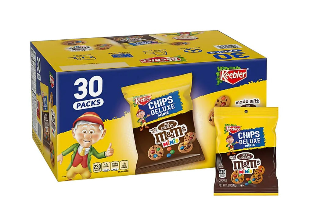 Keebler Chips Deluxe M&M's Mini Chocolate Cookies - 1.6oz/30pk