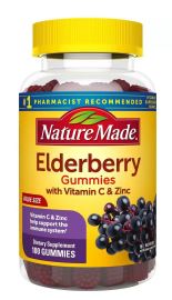 Nature Made Elderberry with Vitamin C and Zinc Gummies Dietary Supplement - 100ct/12pk