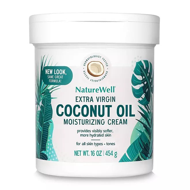 NatureWell Extra Virgin Coconut Oil Moist Cream - 16oz/12pk