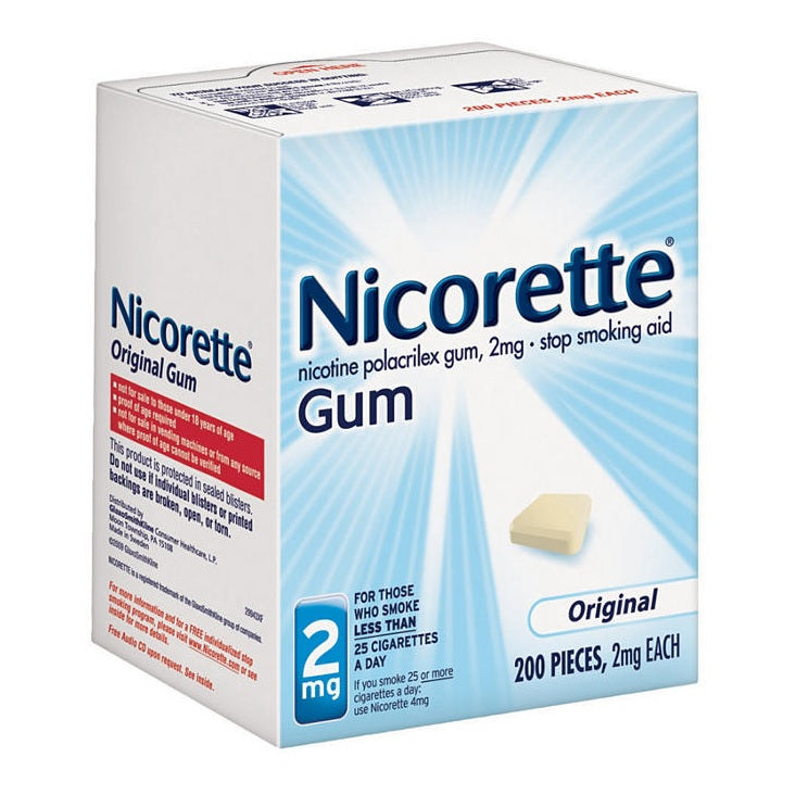 Nicorette 2 mg Original Chewing Gum - 200ct/9pk