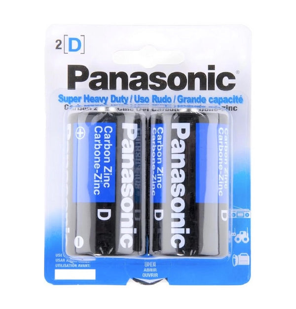 Panasonic Batteries "D" - 2ct/48pk