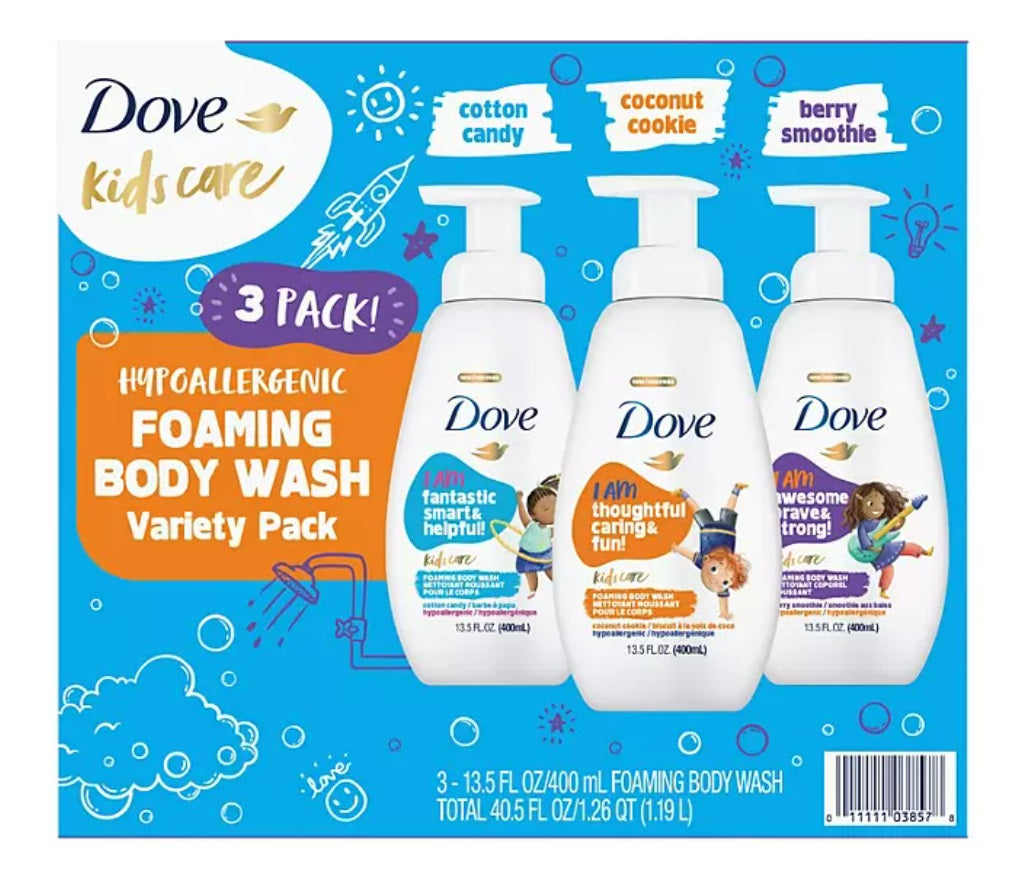 Dove Kids Care Foaming Body Wash Variety Pack - 13.5oz/3pk