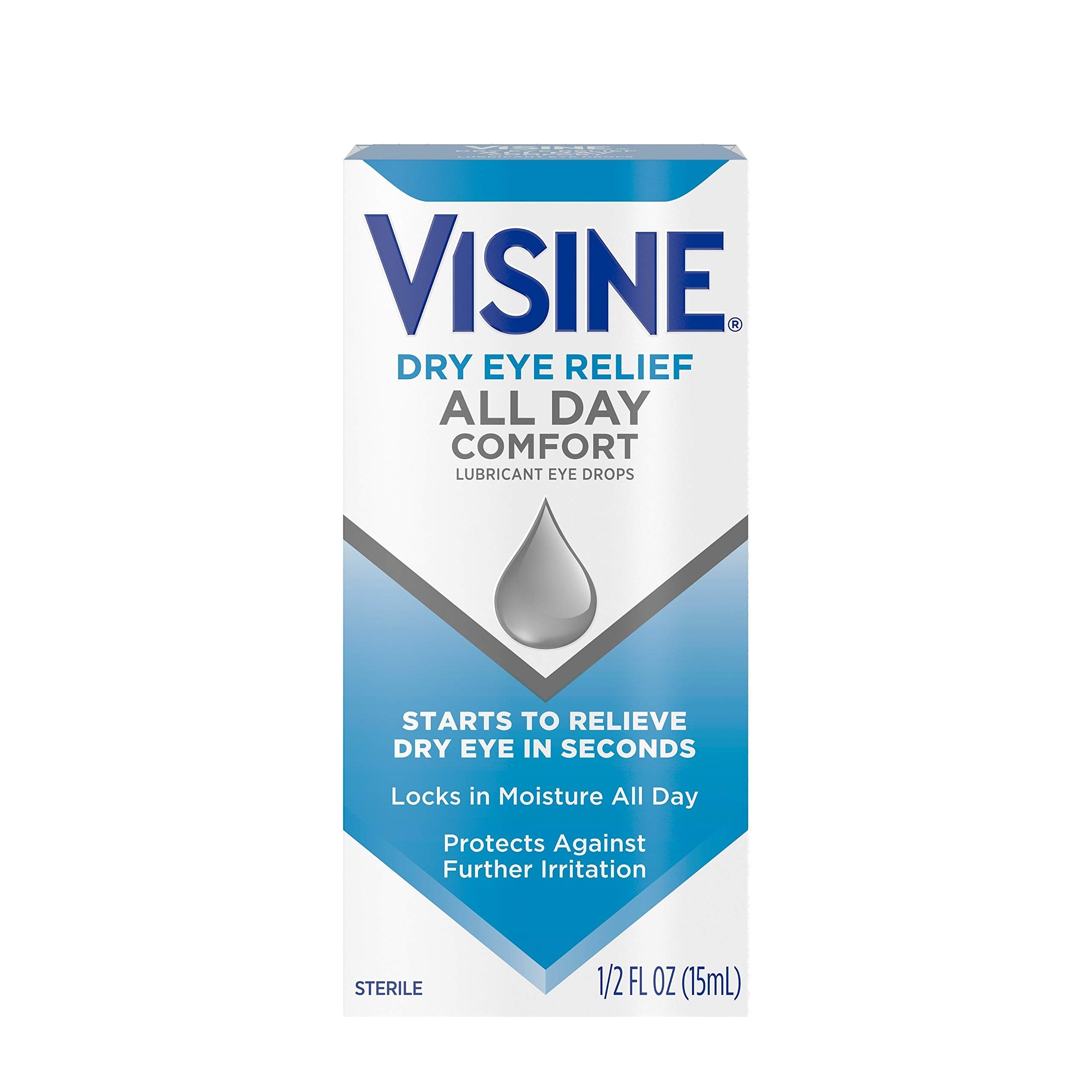 Visine Dry Eye Relief All Day Comfort Lubricant Eye Drops - 0.5oz/3pk