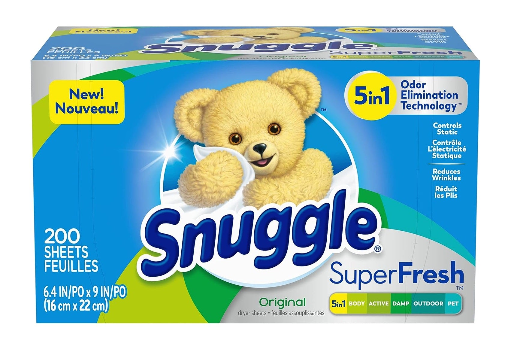 Snuggle Plus Super Fresh Sheets Original - 200ct/6pk