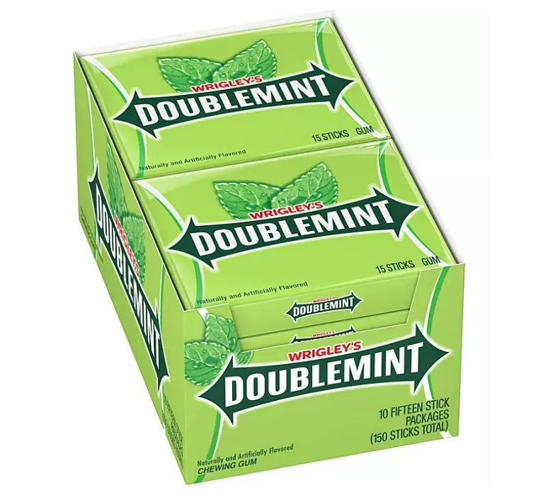 Wrigley's Doublemint Chewing Gum - 15ct/10pk