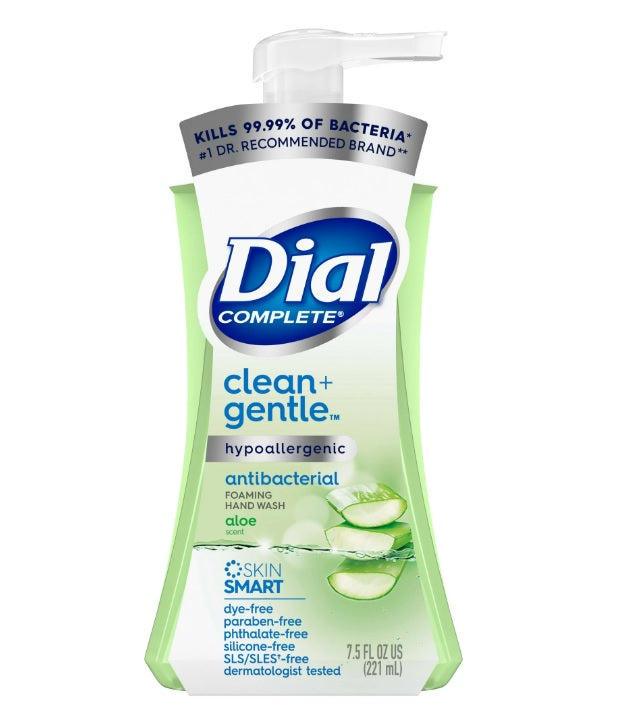 Dial Complete Clean & Gentle Antibacterial Foaming Hand Wash Aloe - 7.5oz/8pk