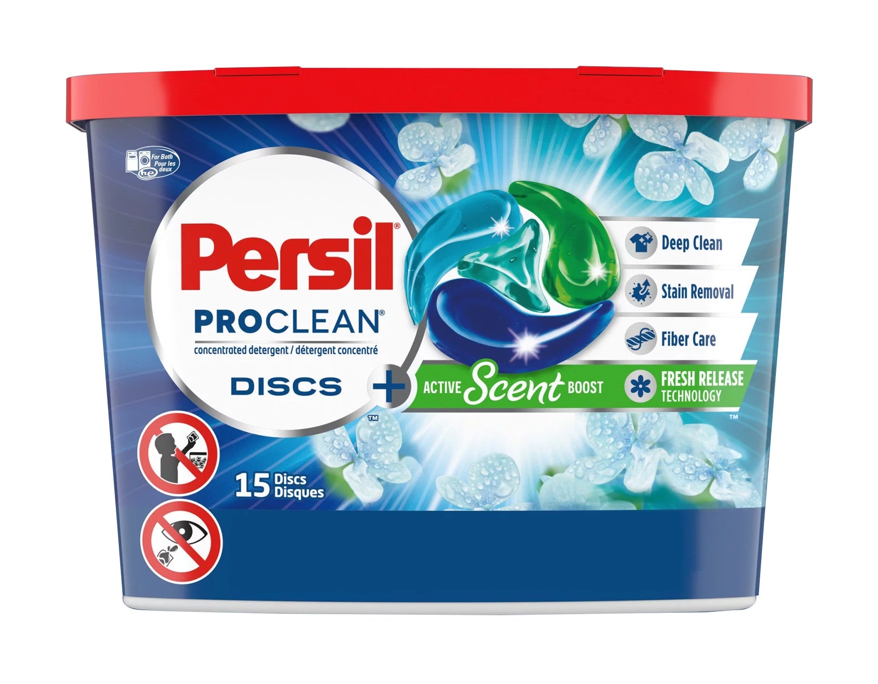Persil ProClean Discs Active Scent Boost - 15ct/8pk