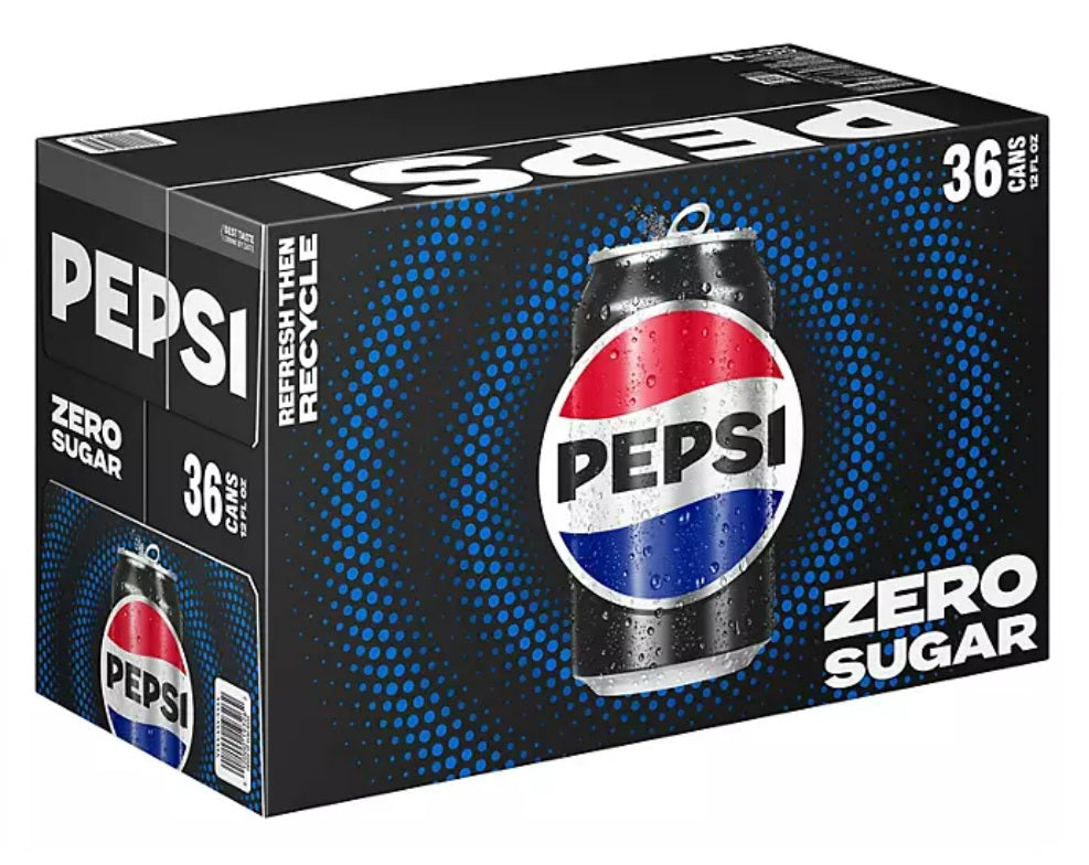 Pepsi Zero Sugar Soda - 12oz/36pk