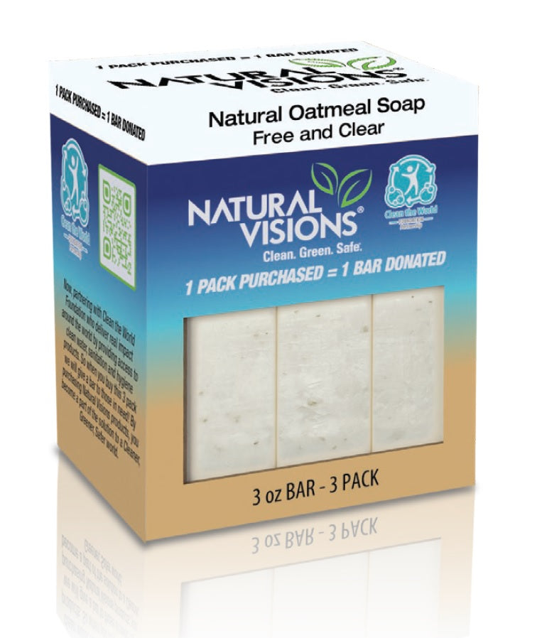 Natural Visions Bar Soap Free & Clear - 3ct/12pk