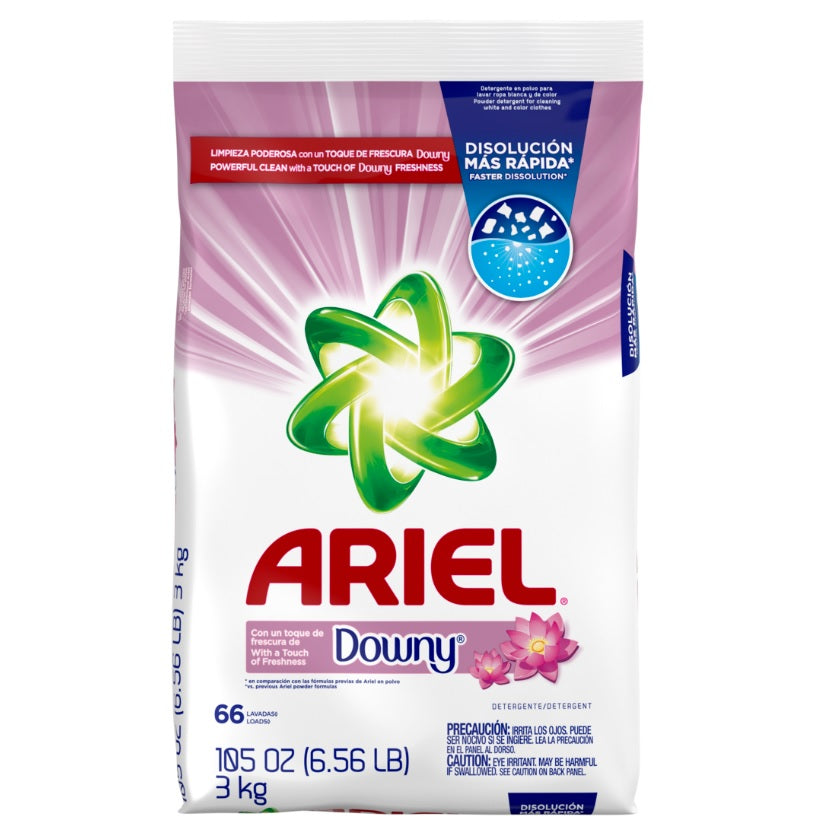 Ariel With A Touch Of Downy Freshness Powder Laundry Detergent 3.0kg 66 Loads - 105oz/6pk