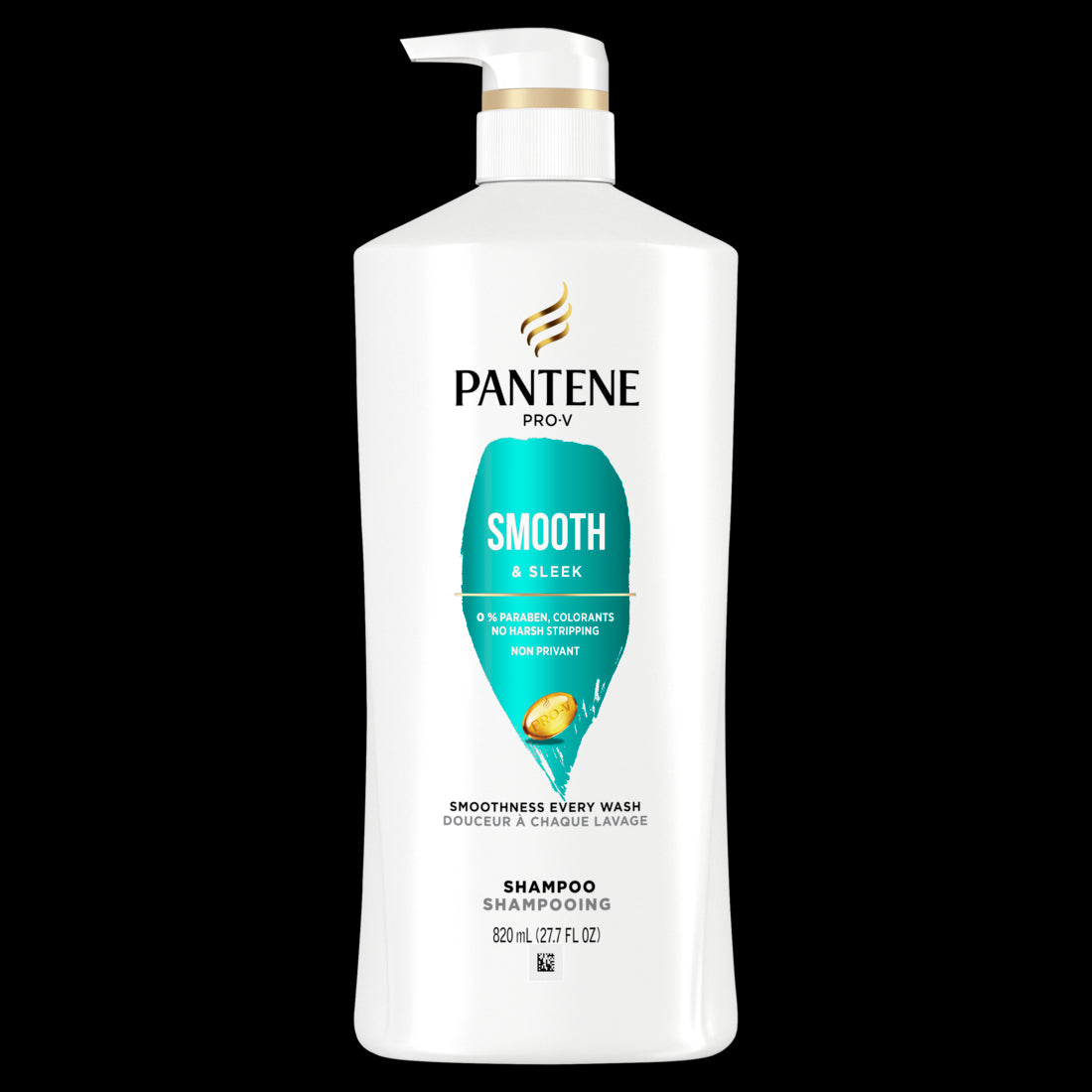 PANTENE PRO-V Smooth & Sleek Shampoo - 27.7oz/820mL/4pk