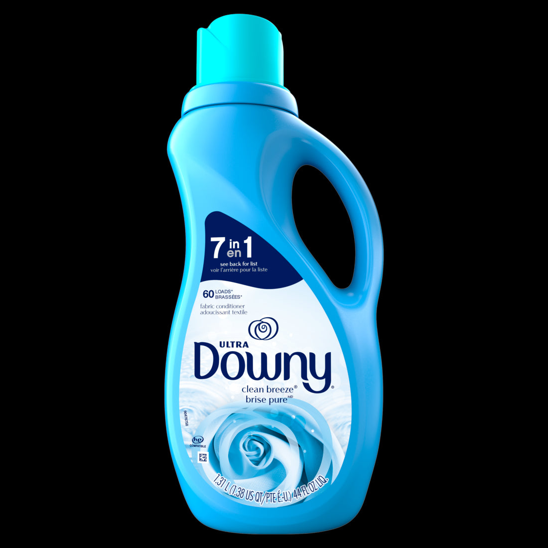 Downy Ultra Laundry Liquid Fabric Softener Clean Breeze 60 Loads - 44oz/6pk