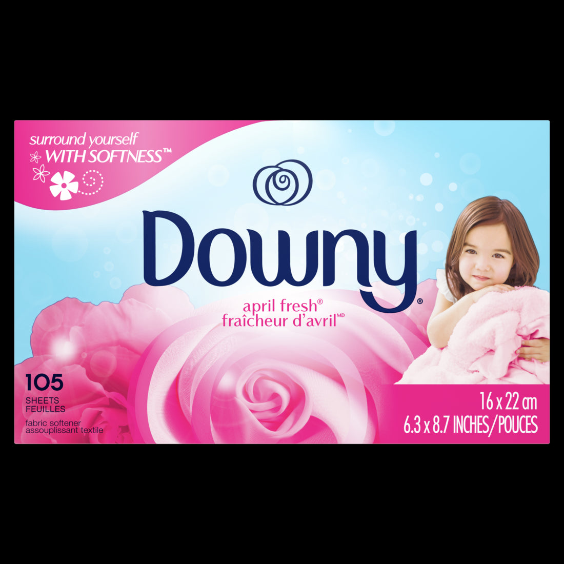 Downy Fabric Softener Dryer Sheets April Fresh - 105ct/6pk