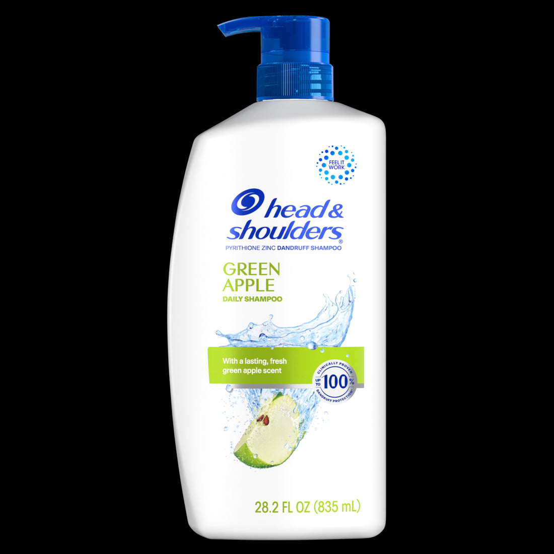 Head & Shoulders Dandruff Shampoo Anti-Dandruff Treatment Green Apple Paraben Free - 28.2oz/4pk