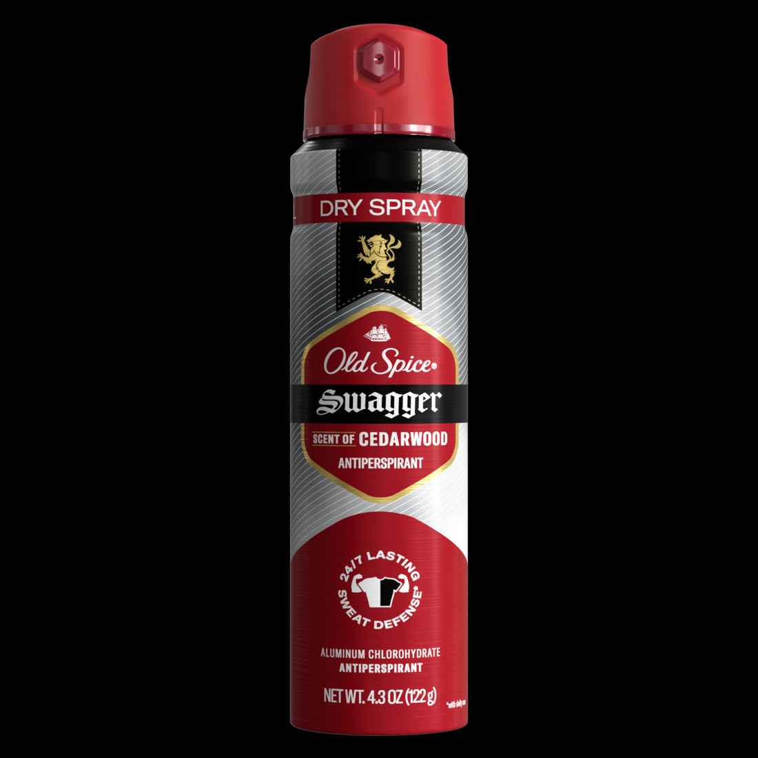 Old Spice Men's Antipespirant & Deodorant Invisible Dry Spray Stronger Swagger - 4.3oz/12pk