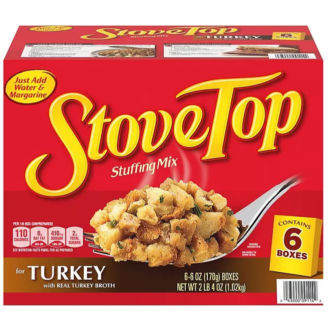 Kraft Stove Top Turkey Stuffing Mix - 6oz/6pk