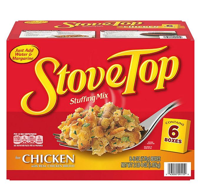 Kraft Stove Top Chicken Stuffing Mix - 6oz/6pk