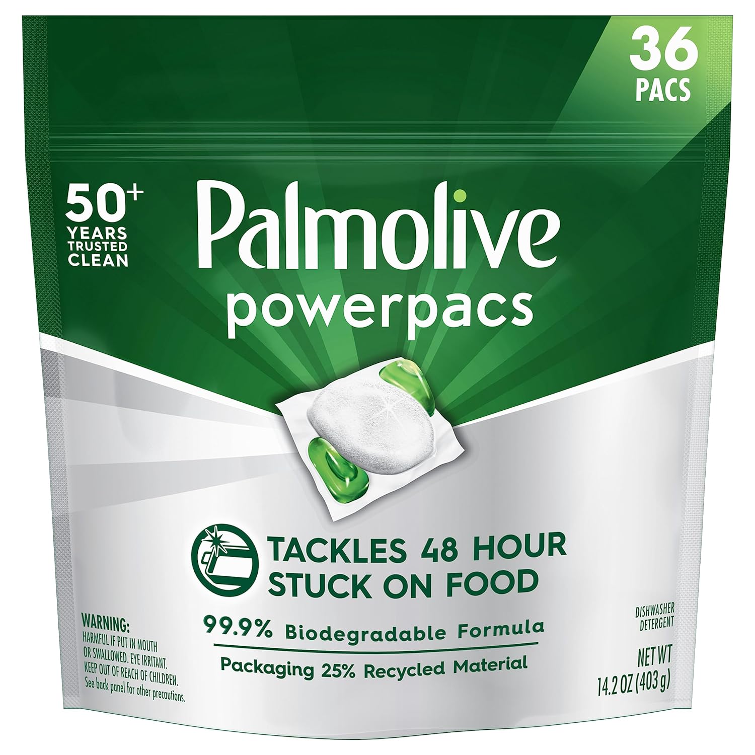 Palmolive powerpack dishwasher pods 36ct/4pk