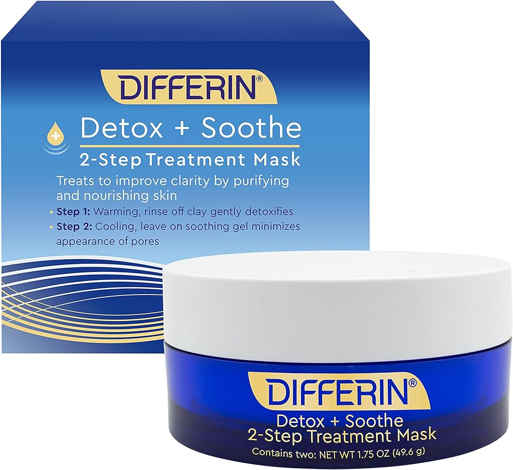 Differin Detox Soothing Mask, 2x1.75oz