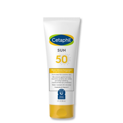 Cetaphil Sheer Mineral SPF50 Lotion, 3oz