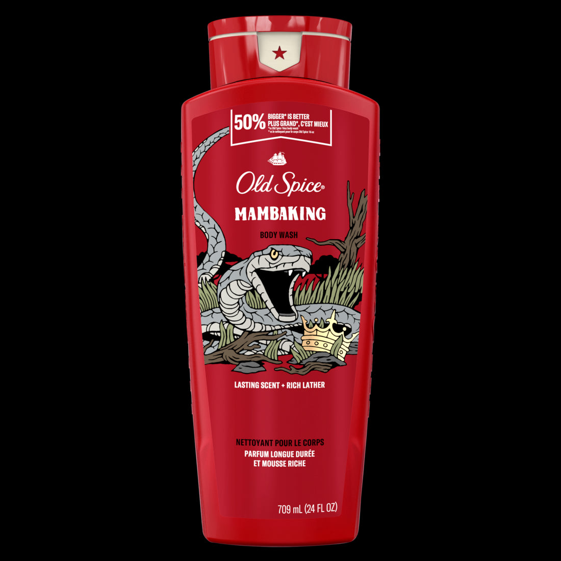 Old Spice Body Wash for Men MambaKing - 24oz/4pk