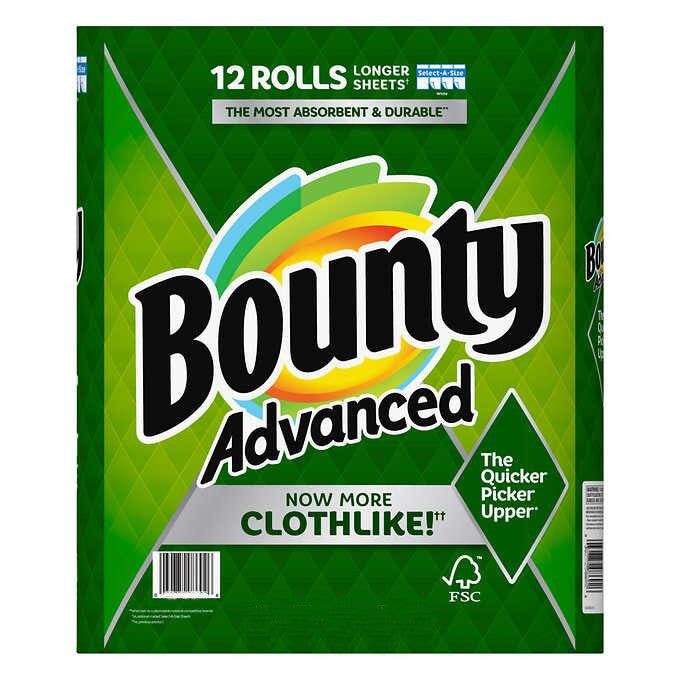 Bounty Plus Single Paper Towels SAS 2-ply - 86ct/12pk