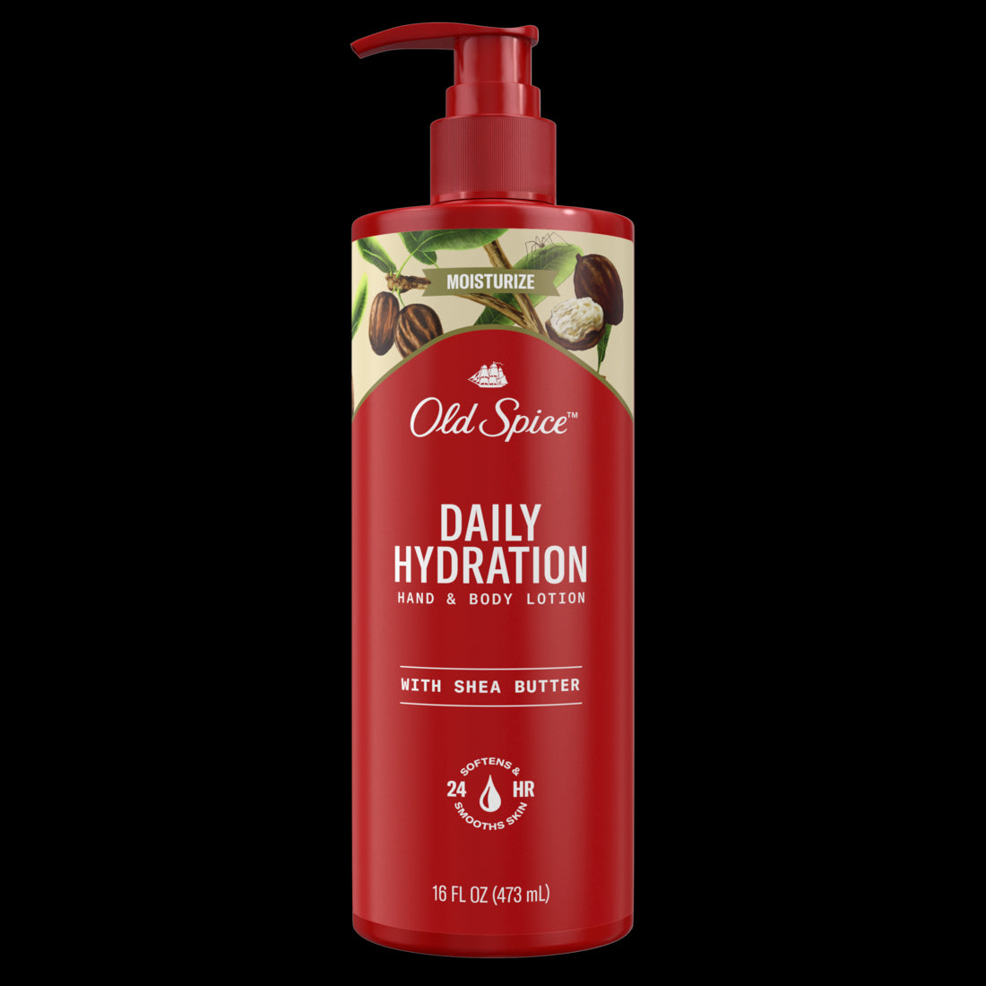 Old Spice Daily Hydration Hand & Body Lotion for Men with Shea Butter - 16oz/4pk