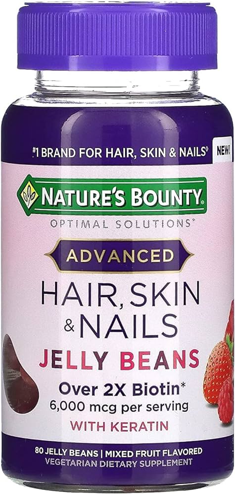 Nature's Bounty Advanced Hair Skin and Nails Jelly Beans -80ct/24pk