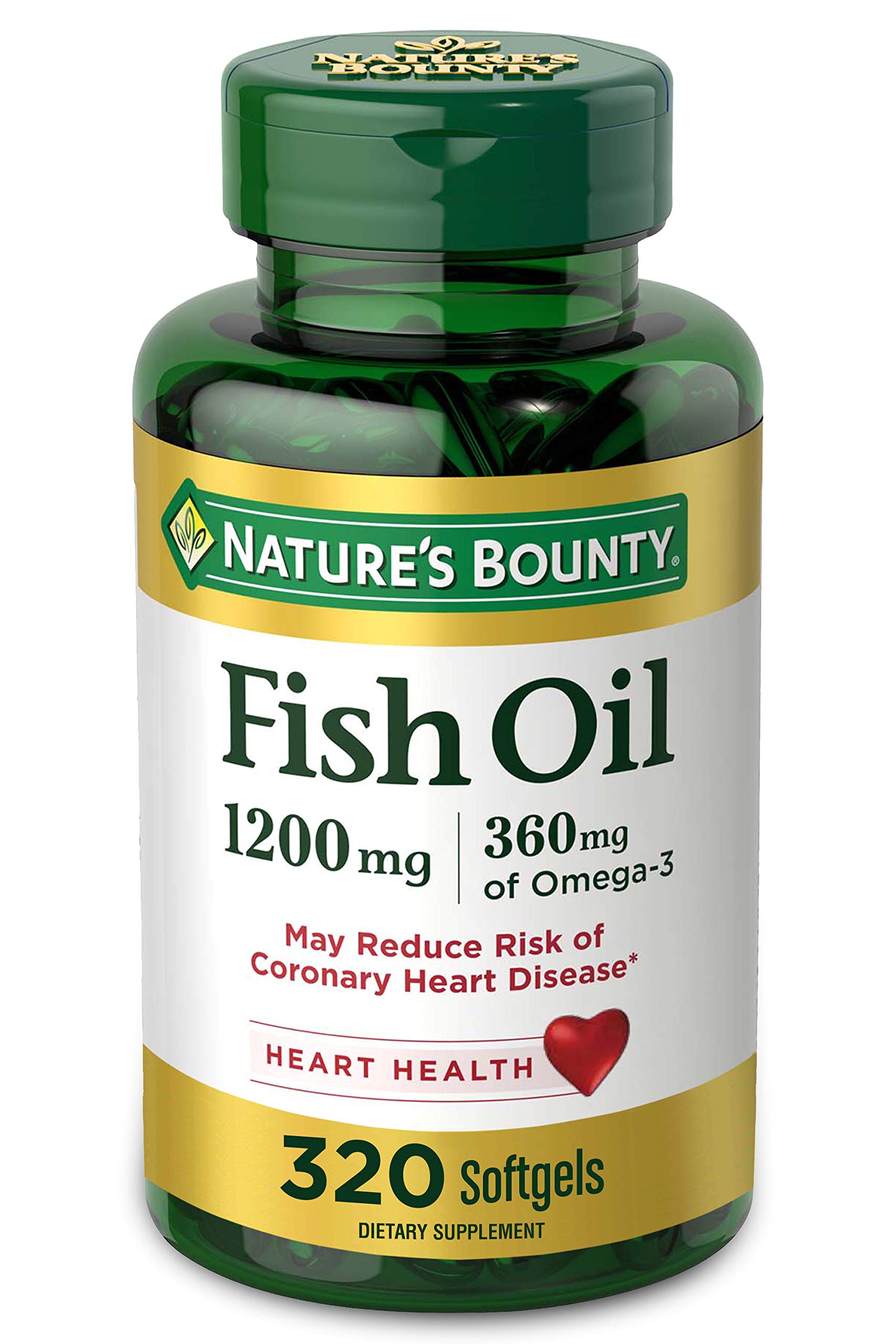 Nature's Bounty Fish Oil Soft Gel 1200mg  - 320ct/12pk