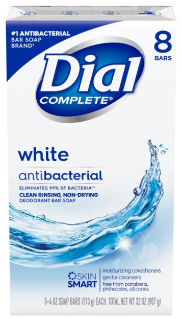 Dial Bar White -4.0oz/8bars4pk