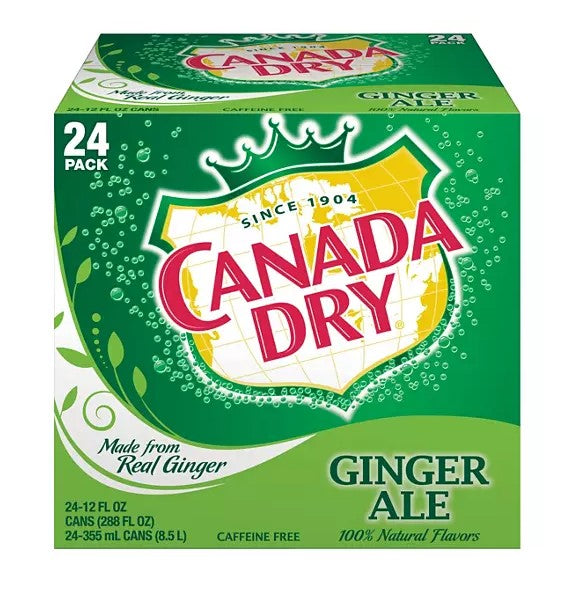 Canada Dry Ginger Ale Soda - 12oz/24pk