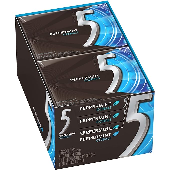 5 Gum Cobalt Peppermint - 15ct/10pk