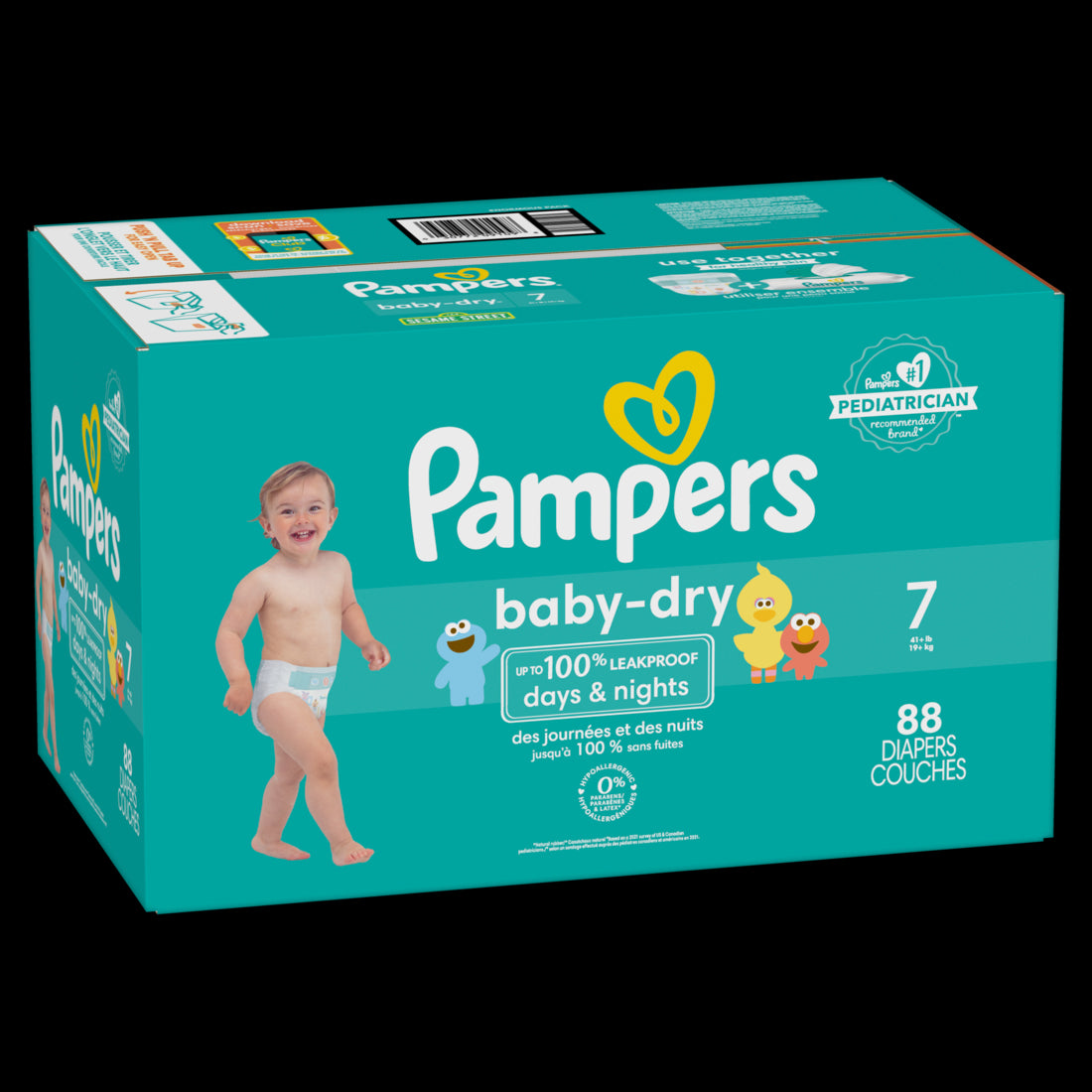 Pampers Baby Dry Diapers Size 7 - 88ct/1pk