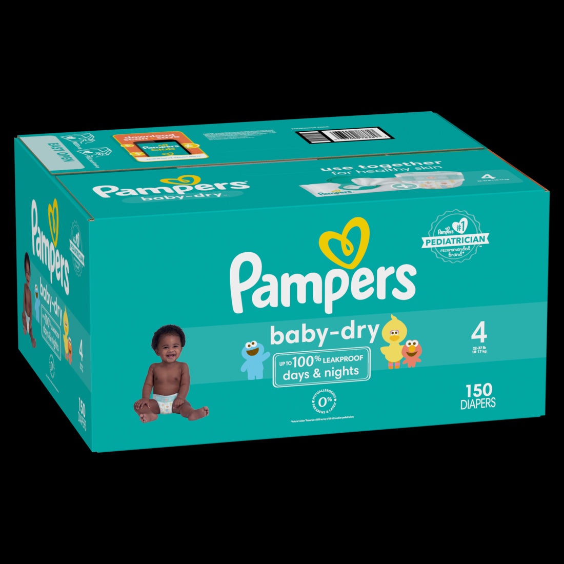 Pampers Baby Dry Diapers Size 4 - 150ct/1pk