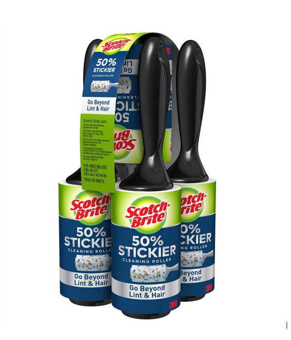 Scotch-Brite Lint Roller - 95ct/5pk