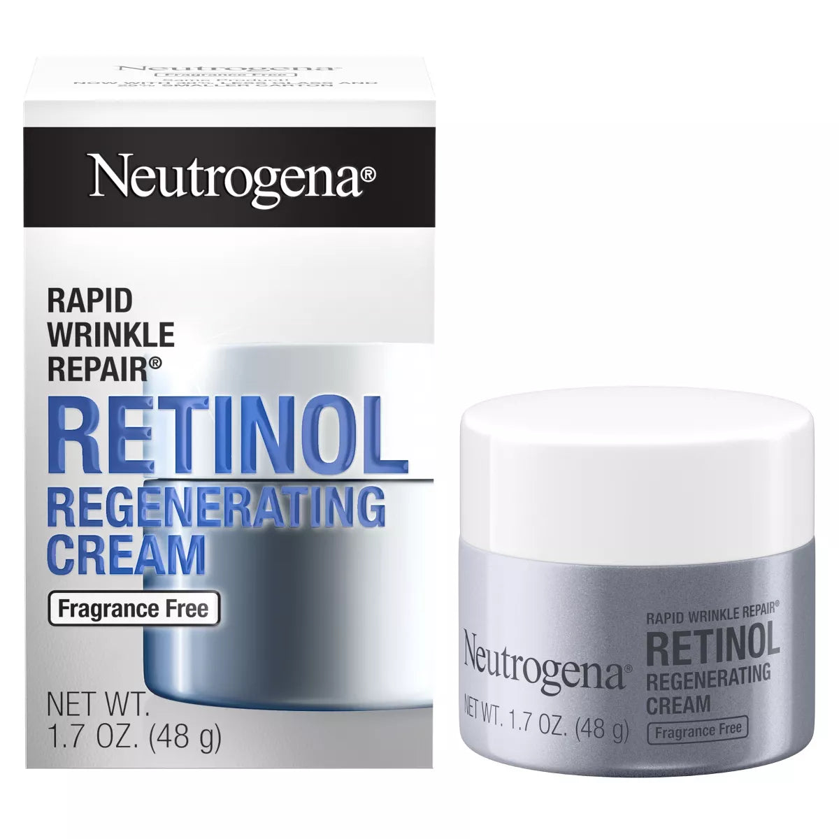 Neutrogena Rapid Wrinkle Repair Regenerating Cream Fragrance Free - 1.7oz/3pk