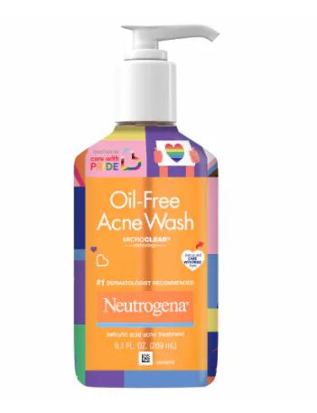 Neutrogena Oil-Free Acne Wash Pride Limited Edition - 9.1oz/4pk