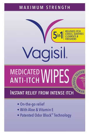 Vagisil Medicated Wipes -12ct/3pk