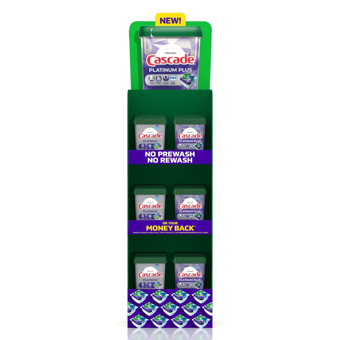 Cascade Platinum  ActionPacs Dishwasher Detergent Pods (Plus Action Pacs Fresh 52ct/6pk , Action Pacs Fresh Scent 62ct/6pk) - 12pk