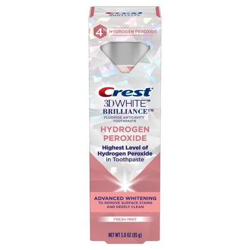Crest 3D White Brilliance Hydrogen Peroxide Toothpaste with Fluoride - 3oz/24pk