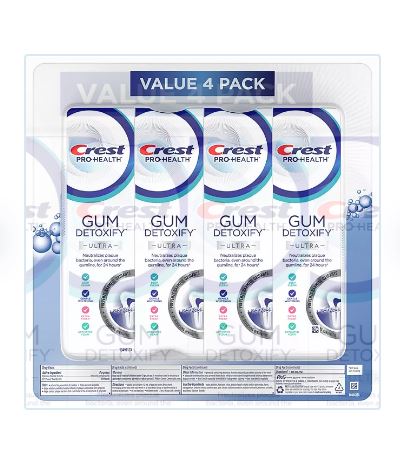 Crest Gum Detoxify Ultra Toothpaste - 4.7oz/4pk