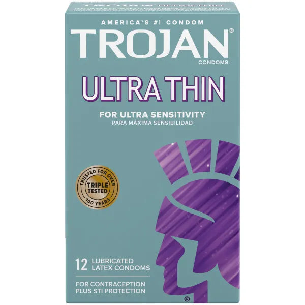 Trojan Ultra thin for ultra sensitivity - 12ct/48pk
