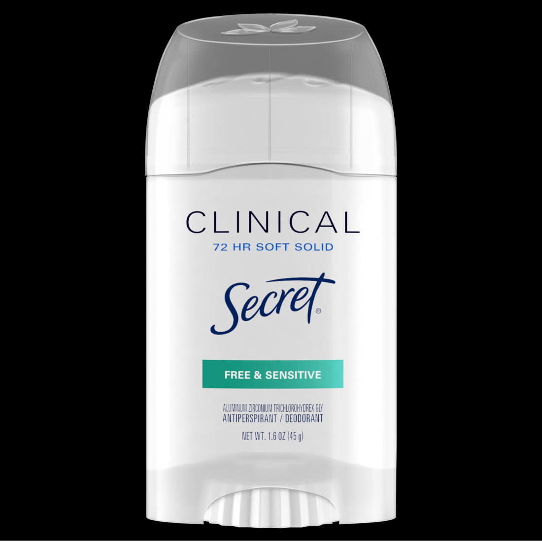Secret Clinical Strength Soft Solid Antiperspirant and Deodorant for Women Free & Sensitive - 1.6oz/12pk