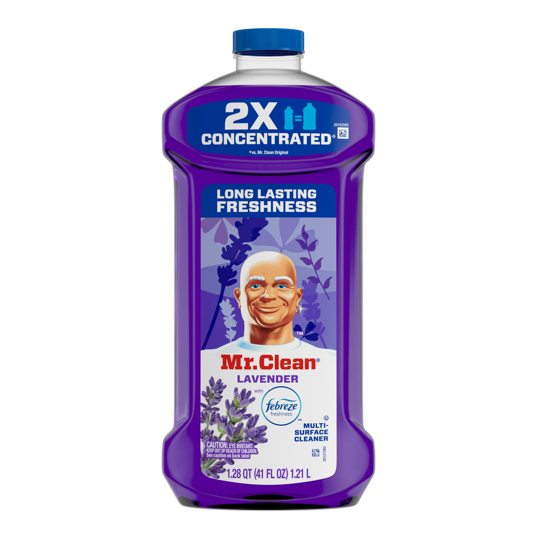 Mr. Clean 2X Concentrated Multi Surface Cleaner with Febreze Lavender Scent-41oz/6pk